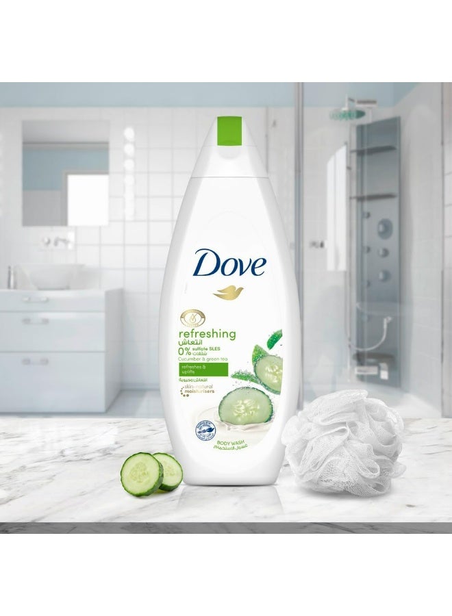 دوف غسول جسم منعش ومرطب بالخيار والشاي الأخضر خالٍ من الكبريتات، 500 مل - Image 5